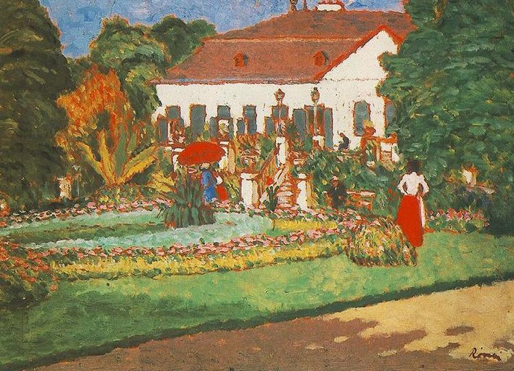 Jozsef Rippl-Ronai Manor-house at Kortvelyes oil painting picture